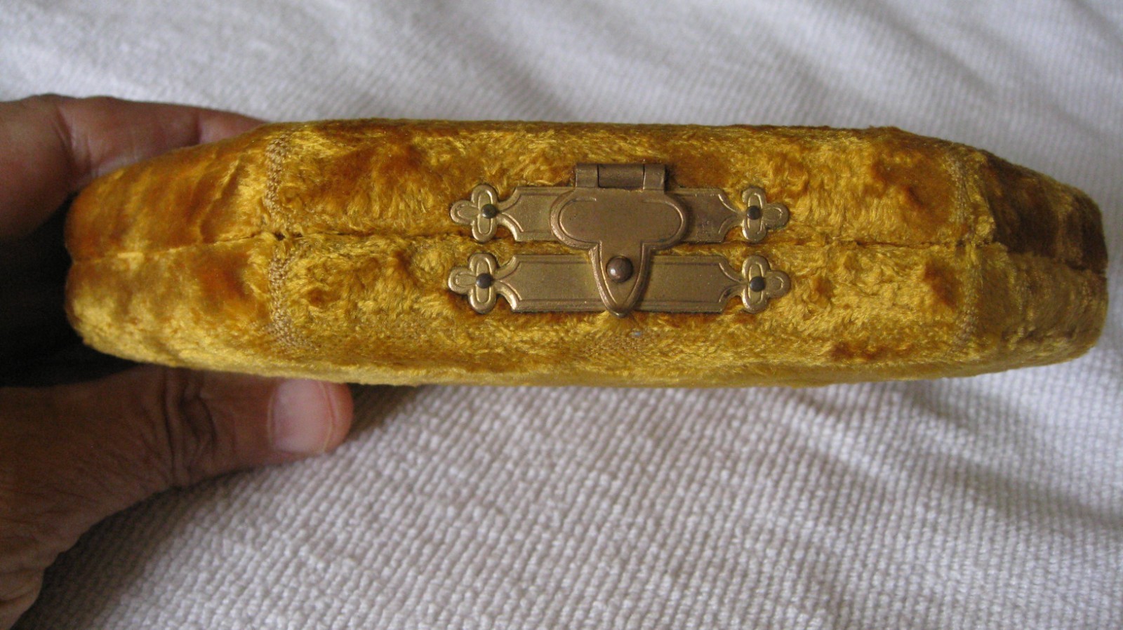 Victorian BOOT HOOK Mother of Pearl Handle in Original Velvet Box Collectible