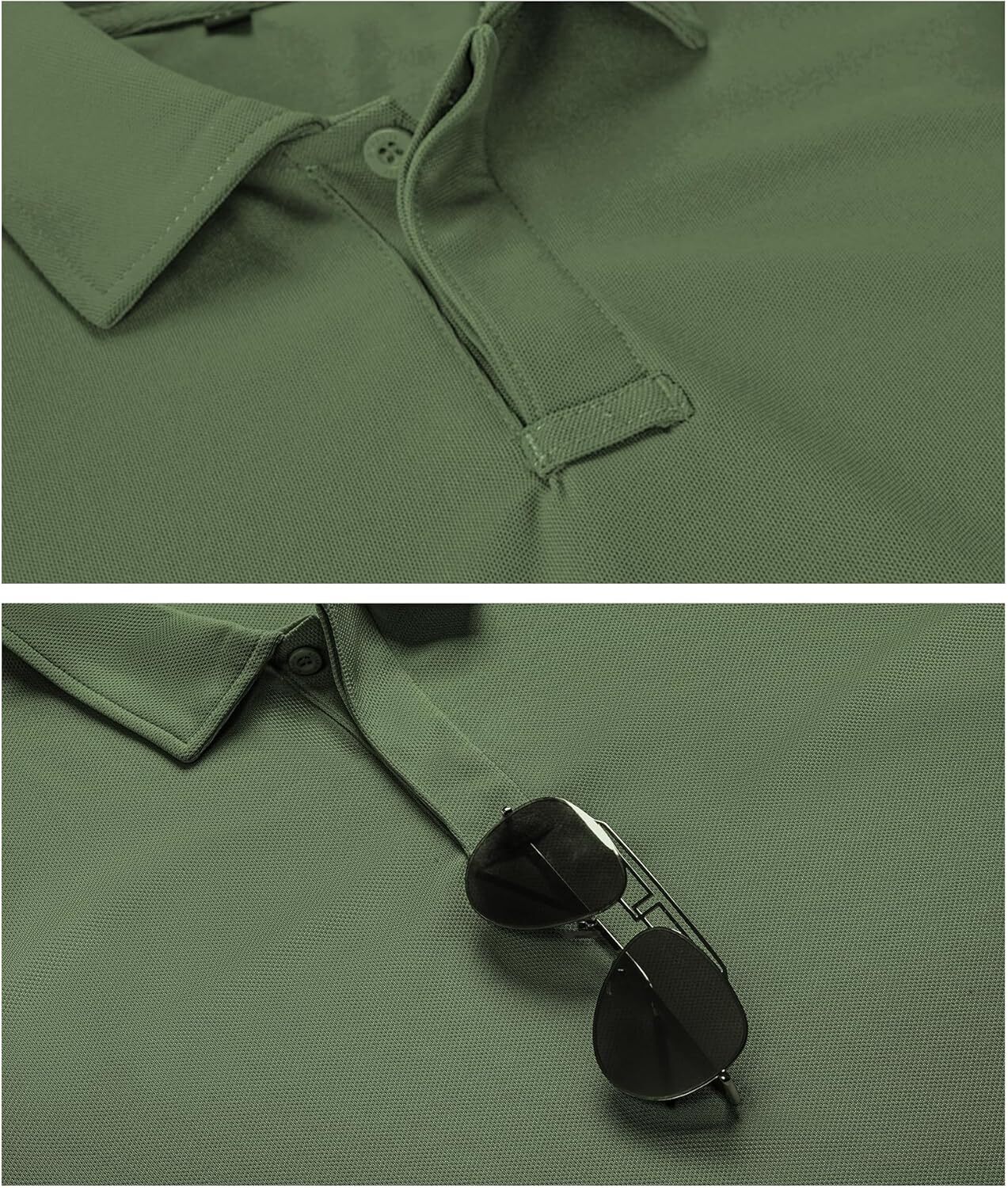 Performance Short Sleeve Polo Shirt for Men Athletic Golf Casual Lightweight