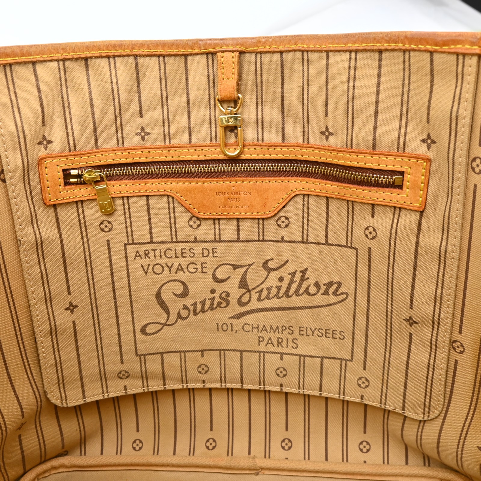 Auth Louis Vuitton Monogram Neverfull MM Shoulder Tote Bag M40157 LV P5071YJ805