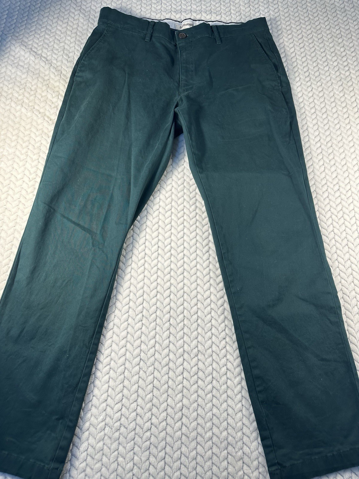 Good threads Men’s Green Chinos Slim Fit Pants Size 32×28