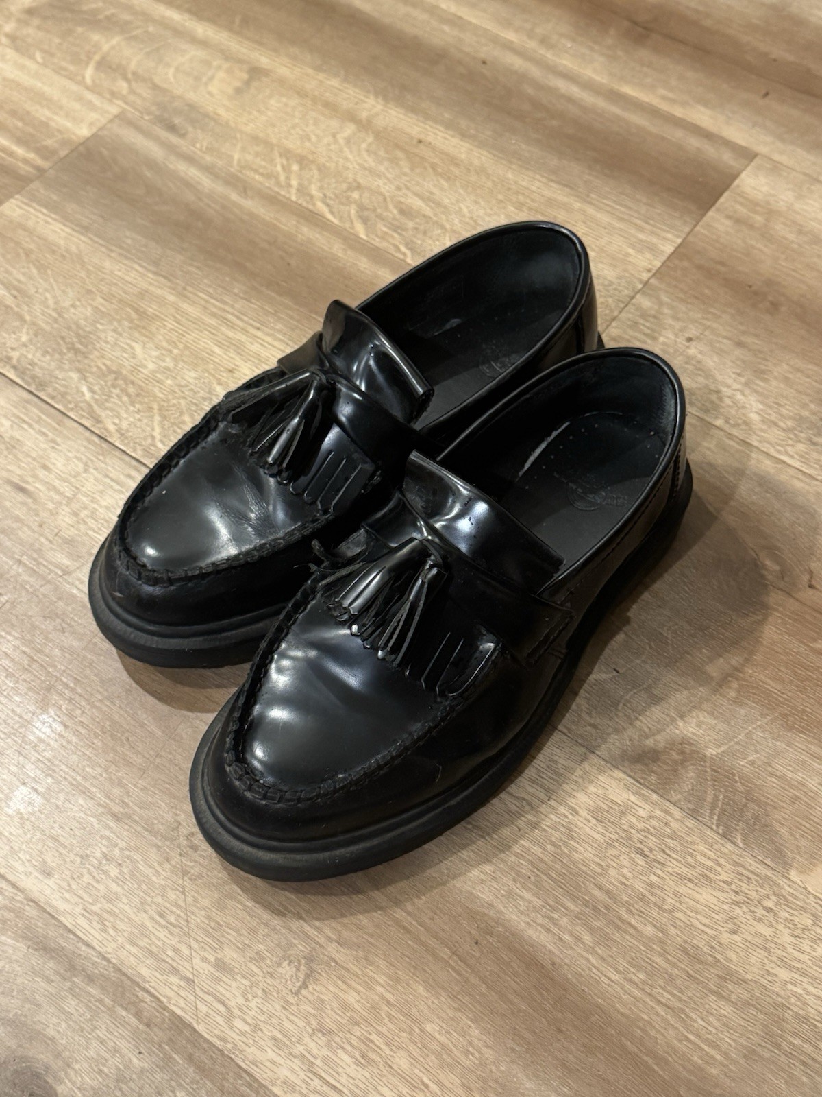 Dr. Martens Black Leather Adrian Tassel Loafers Men’s Size 6