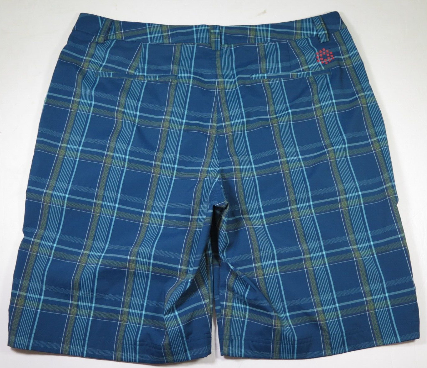 Puma Cobra Golf Men Stretch USP Dry Blue Plaids Checks Casual Shorts Size 36 EUC