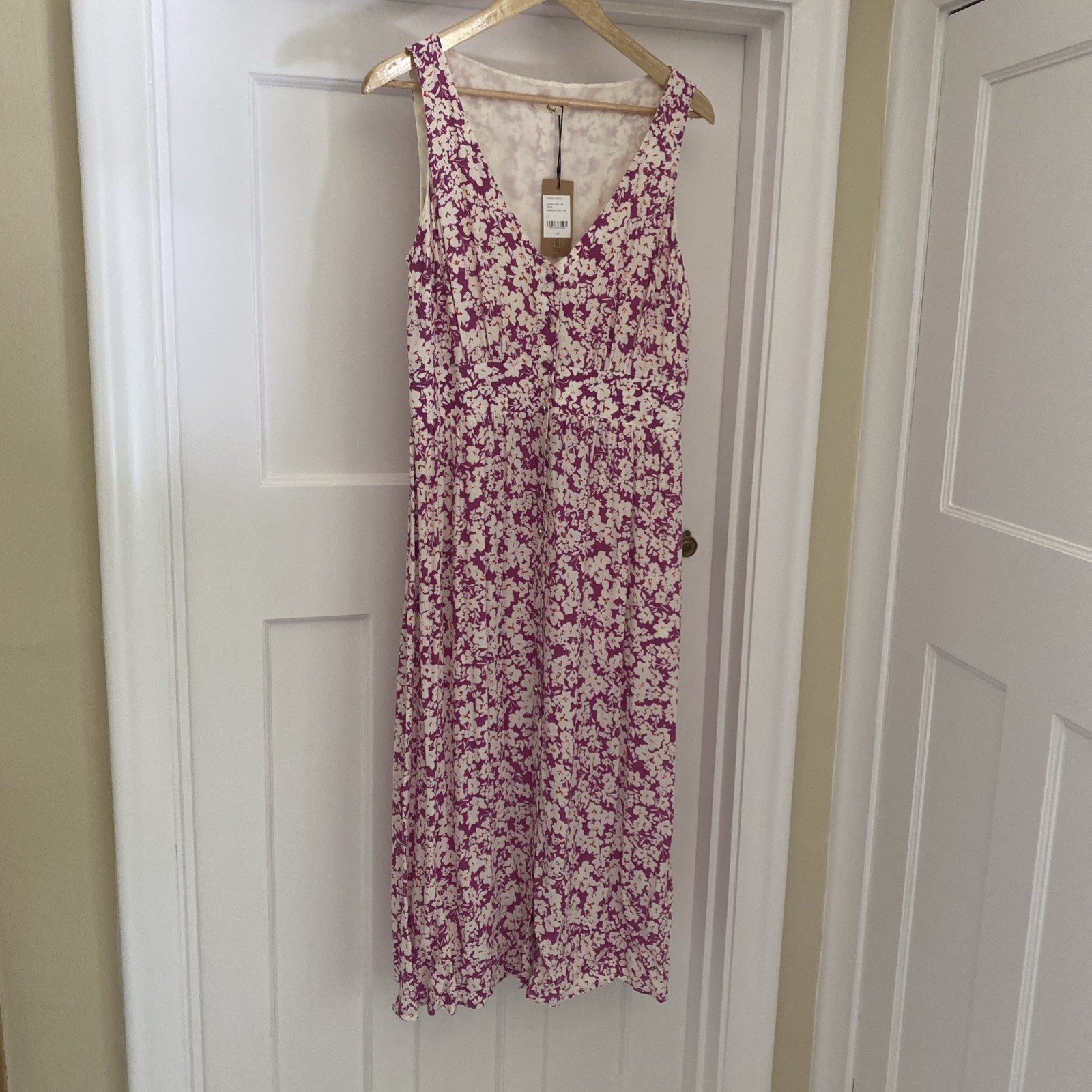 Hush New with Tags Tea Dress Midi UK12 in Purple/Dark Pink RRP £95
