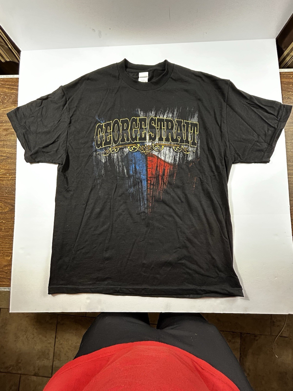 George Strait Concert Shirt Small Black Concert Here For A Good Time XL