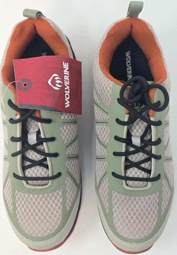 Wolverine Amherst II 2 Men CarbonMax Toe Safety Work Sneaker Shoes Khaki 11