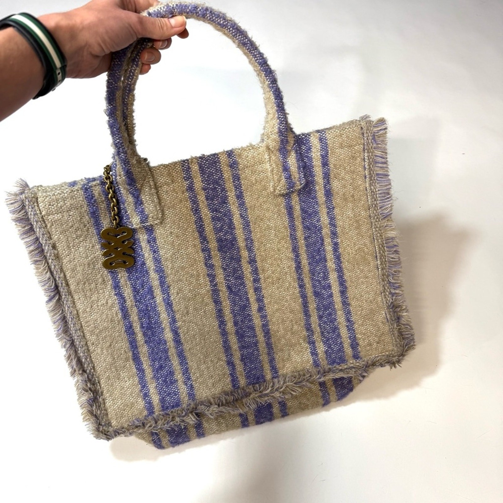 Sandro Stripy Kasbah tote bag