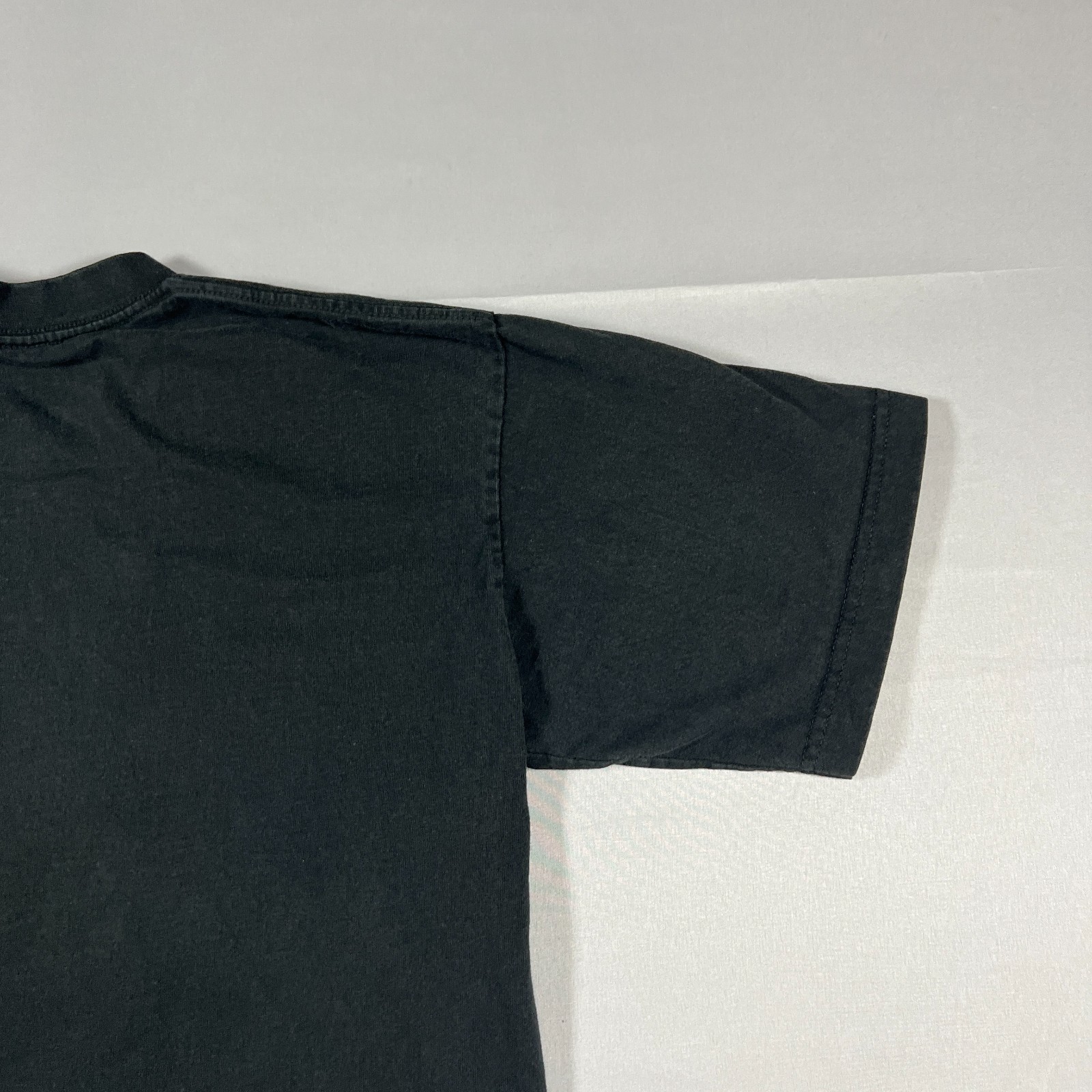 Set Of 3 Pro 5 Super Heavy T Shirt Mens L Black Faded Cotton Snug Fitting Neck