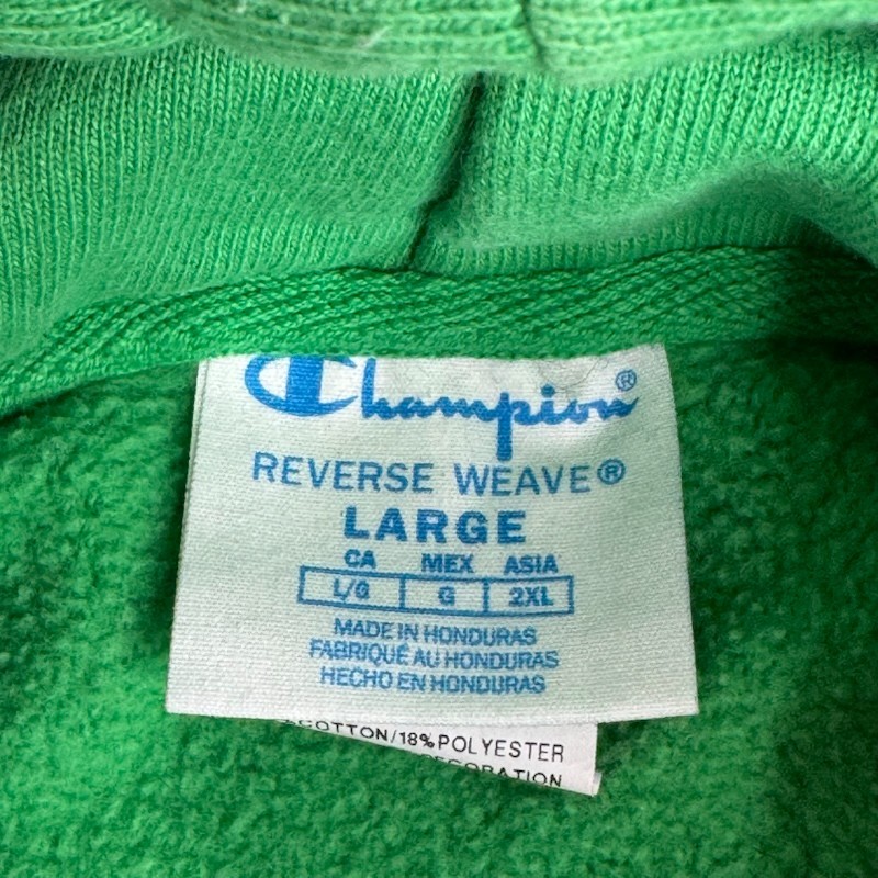 Champion Reverse Weave Heavyweight Pullover Hoodie Sweatshirt Mens Large Green