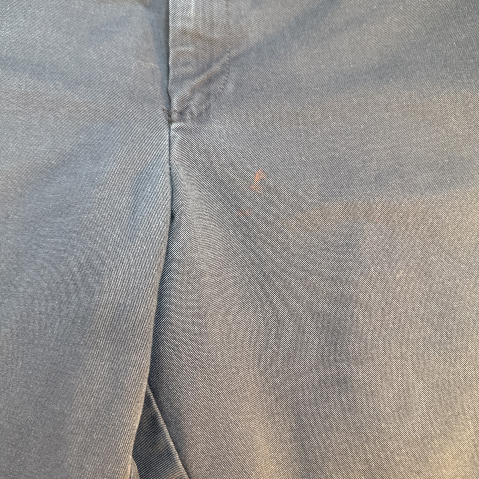 Mens Navy Blue Pants 48×30 Classic Fit Casual Work Chino Flat Front