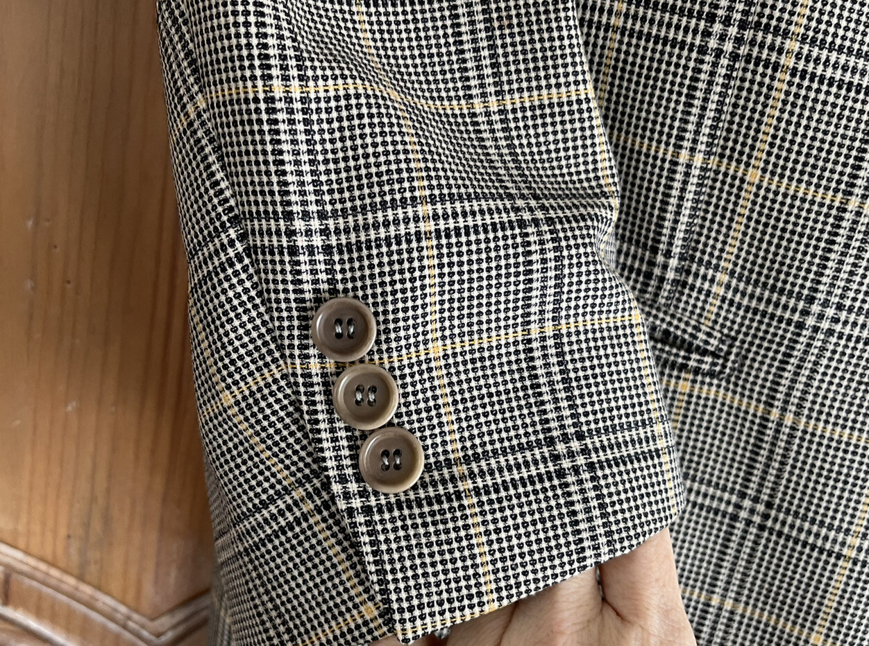 NOGARA 1945 Single Breasted 3 Button Plaid Sport Jacket Size IT 54/ US 42 EUC