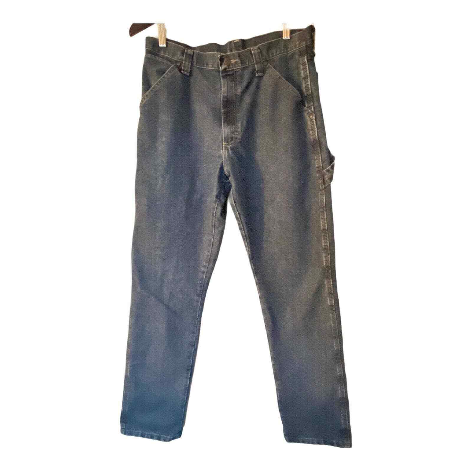 Wrangler Riggs Jeans Size 32×34 Workwear Men’s Five Pockets Comfort Denim Work