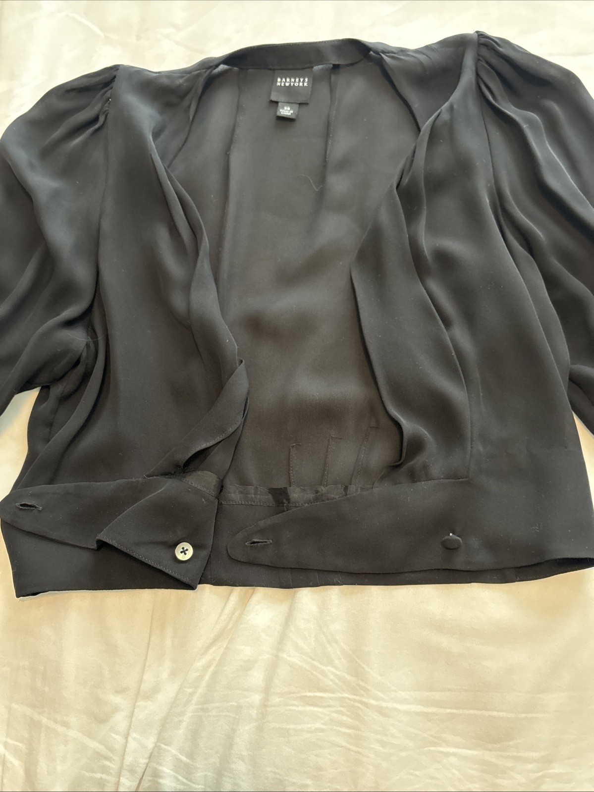 Barneys New York Robert Rodriguez Womens Sz 38 S 100% Silk Sheer Cropped Jacket