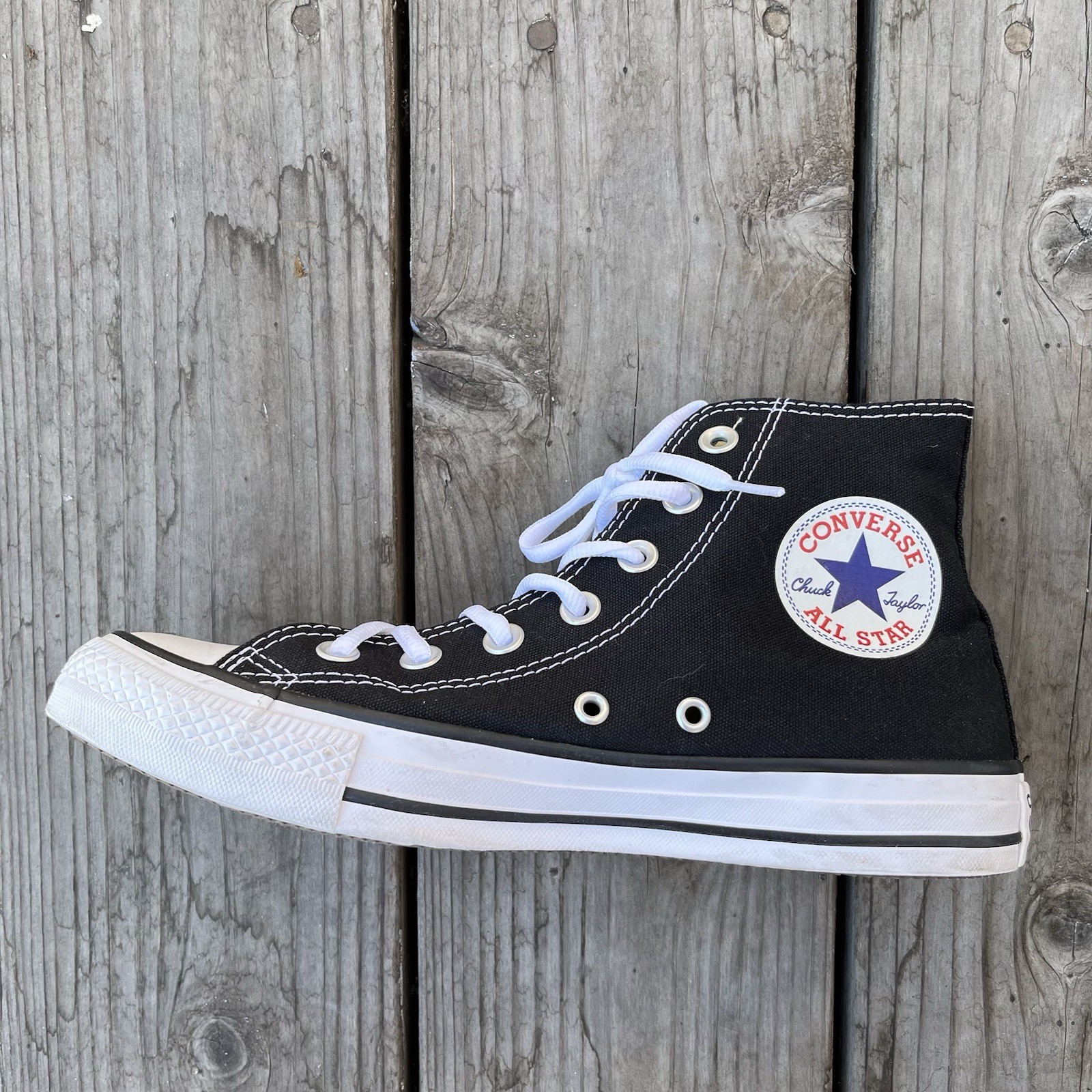 Classic Converse Chuck Taylor All Star High Top Sneakers Black US M6/W8