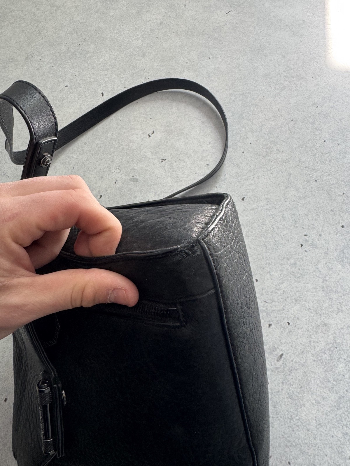 2000s Diesel Avant Garde Leather Crossbody Bag Grunge Opium Y2k