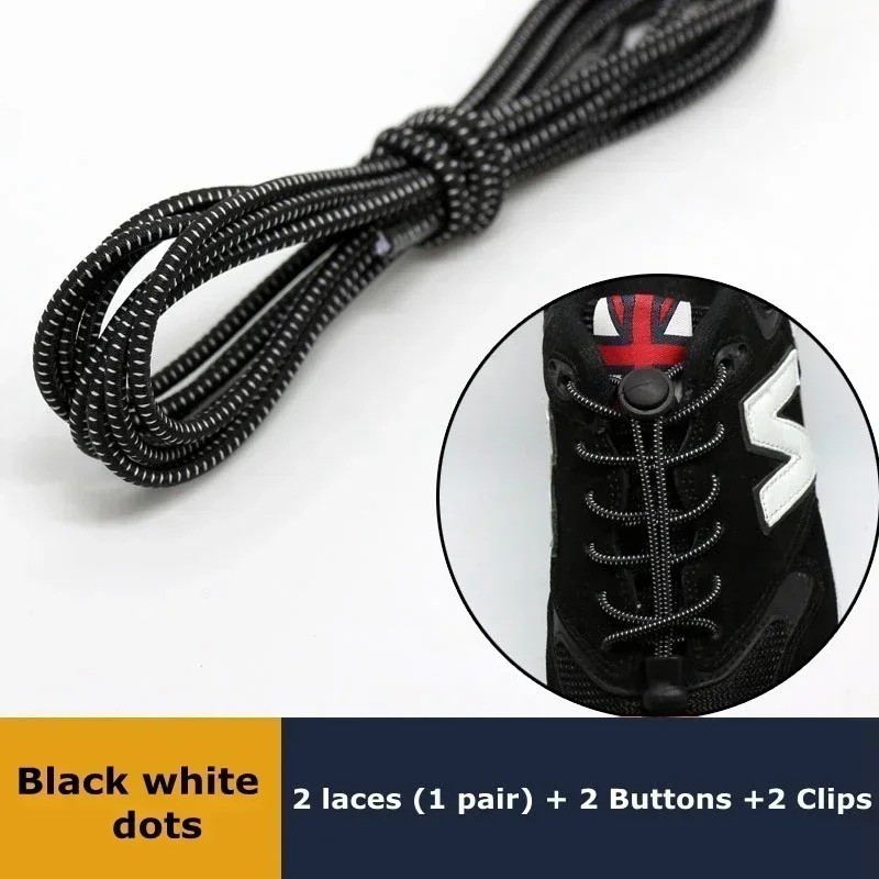 No Tie Elastic Lock Shoe Laces Rope Running Jogging Sneakers Trainer Shoelaces