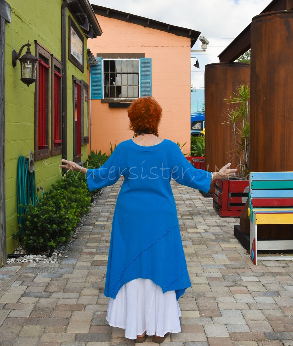 WATERSISTER Cotton Gauze TANGO TUNIC Long Top 1(S/M) 2(L/XL) 3(1X) oh my COLORS