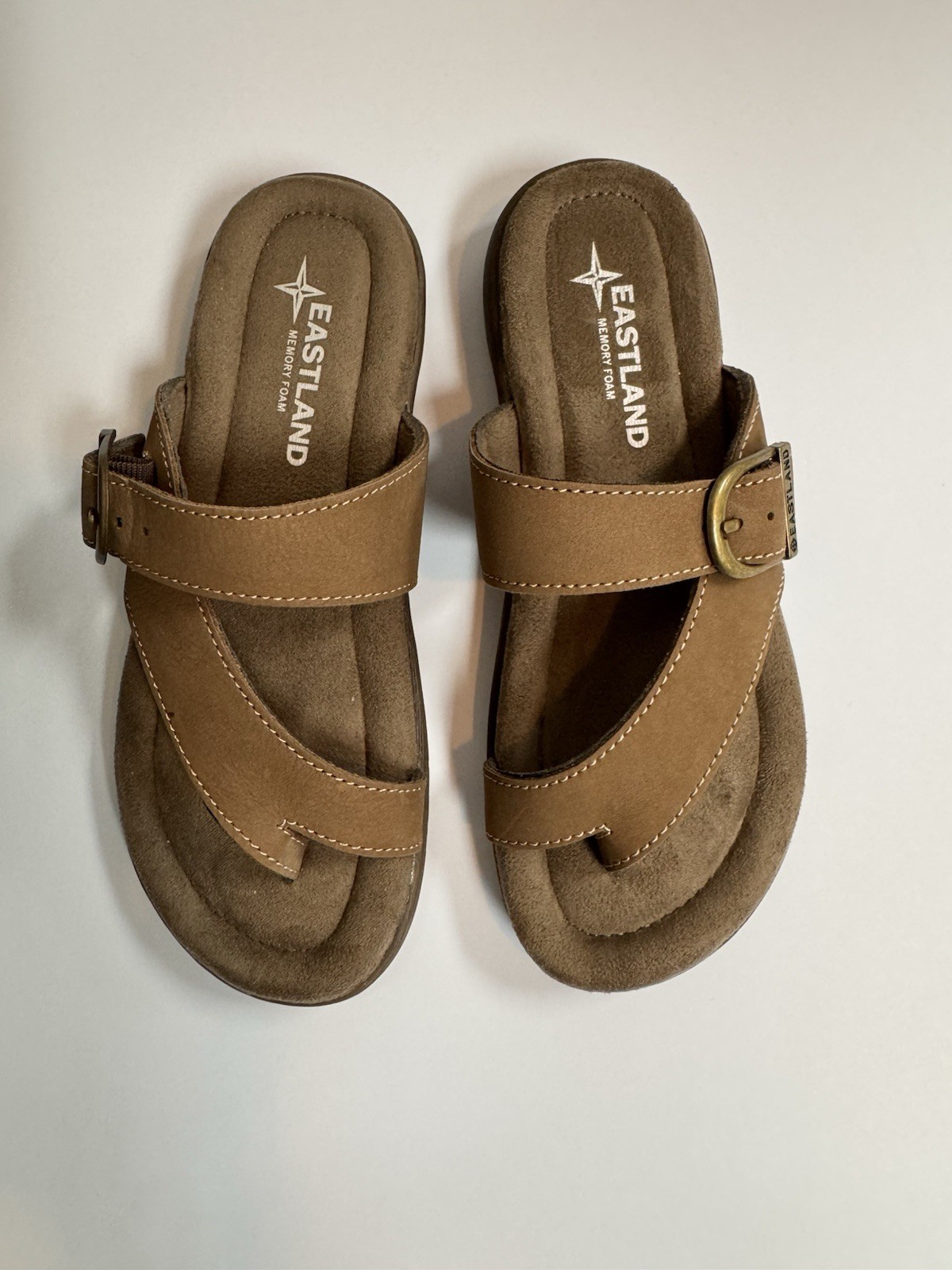 Eastland Frisco Women’s Leather Fisherman Sandals, Size 8.5, Brown