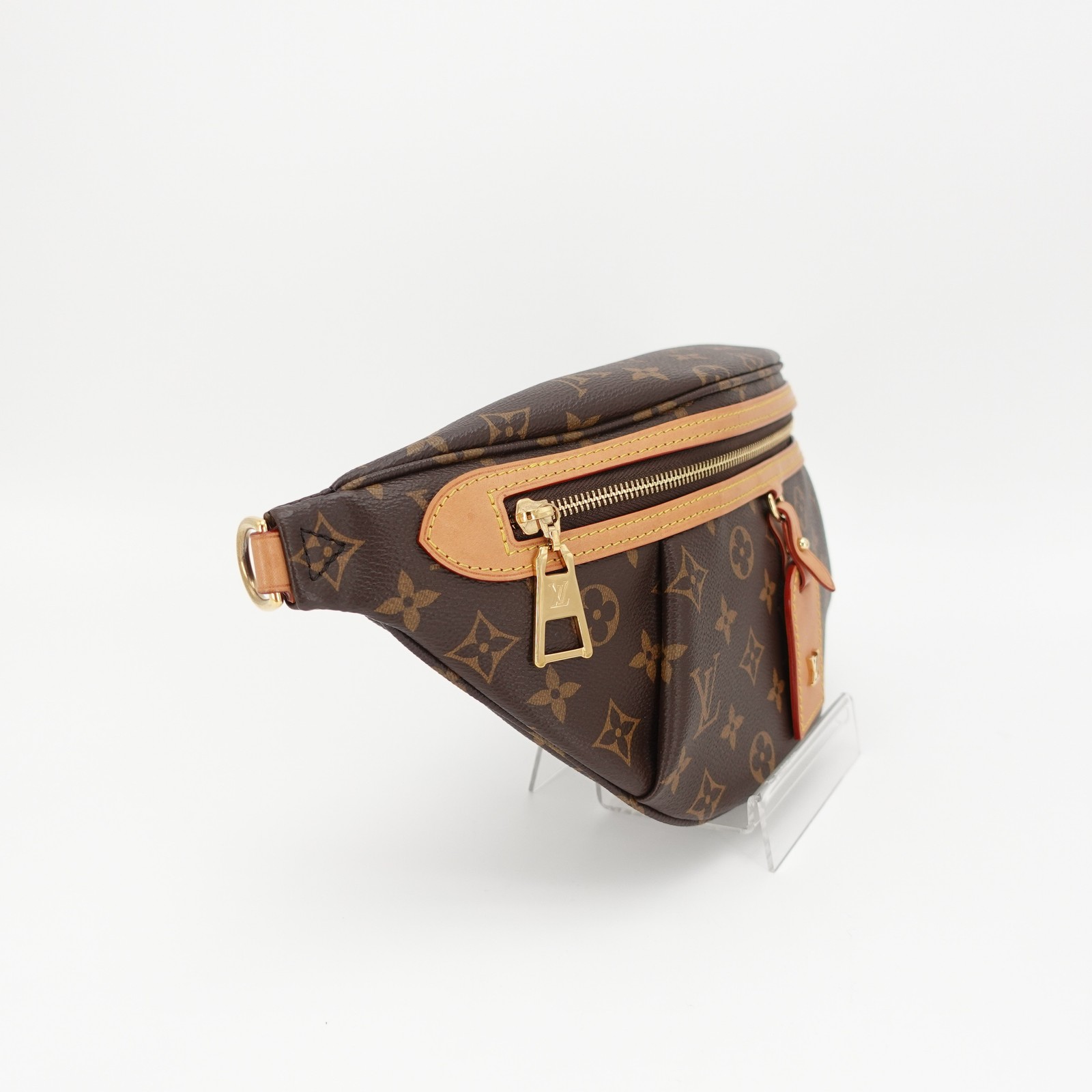 Louis Vuitton High Rise Brown Monogram Canvas Bumbag Waist Shoulder Belt Bag