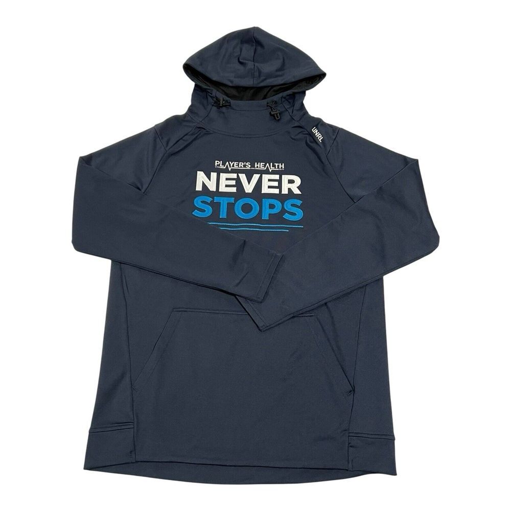 UNRL Player’s Health Never Stop Fleece Lined Tech Men’s S Navy blue Sweatshirt