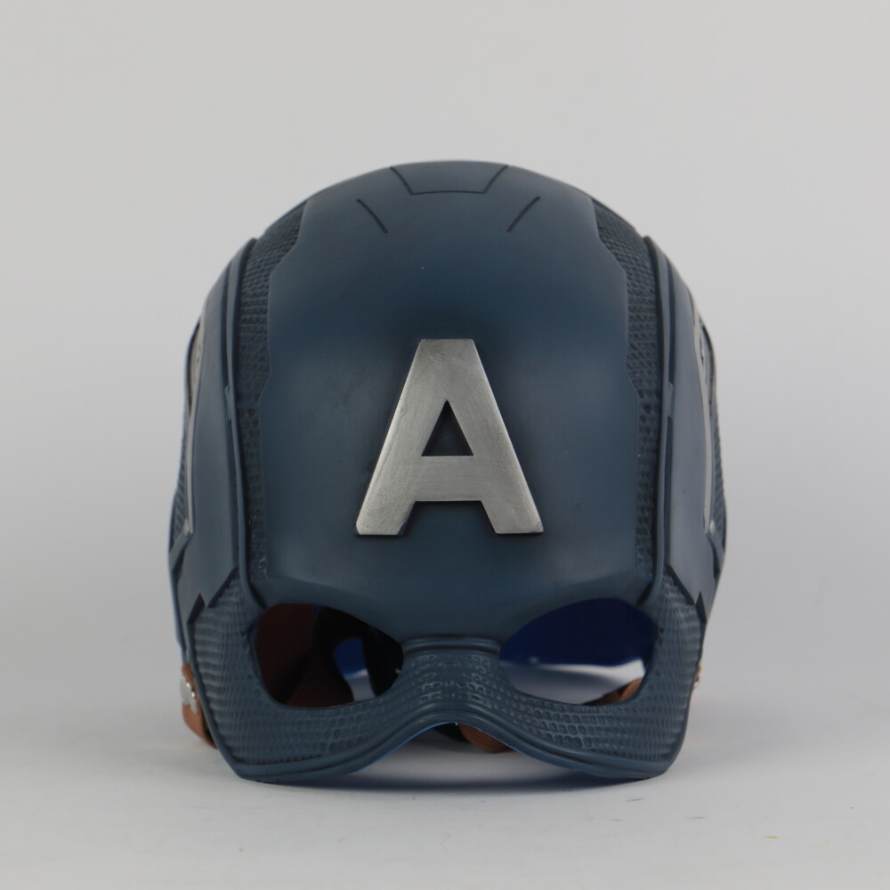 Avengers Captain America Helmet Cosplay Superhero Half Head Mask Soft PVC Helmet