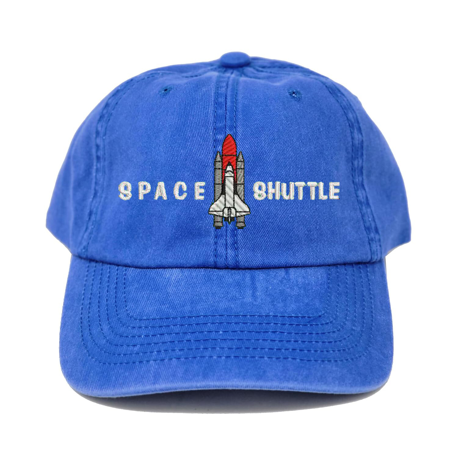 New Space shuttle embroidered dad hat, Spaceship rocket embroidered dad hat cap