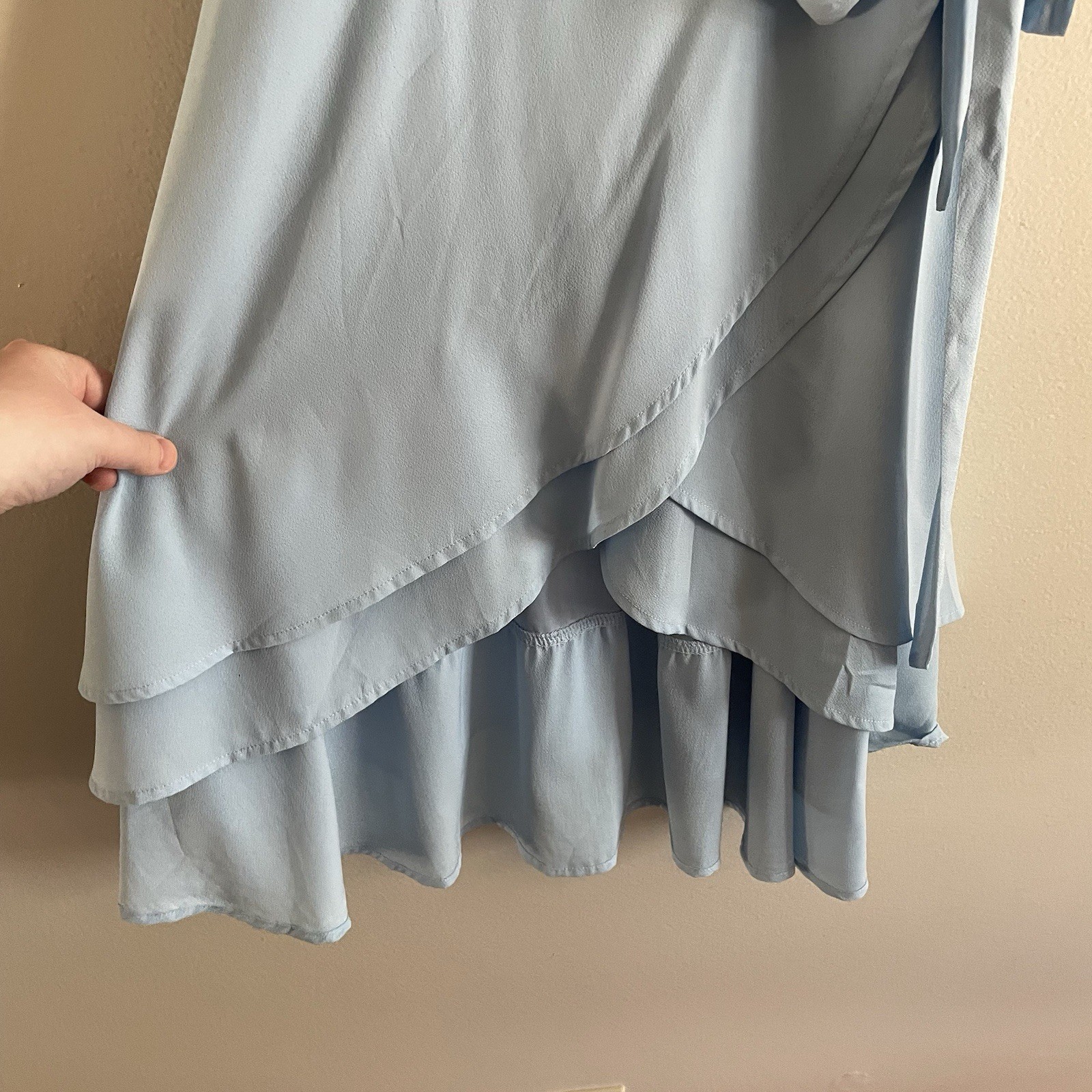 Windsor Women L Belted Chasing Dreams Off The Shoulder Ruffle High-Low Dress