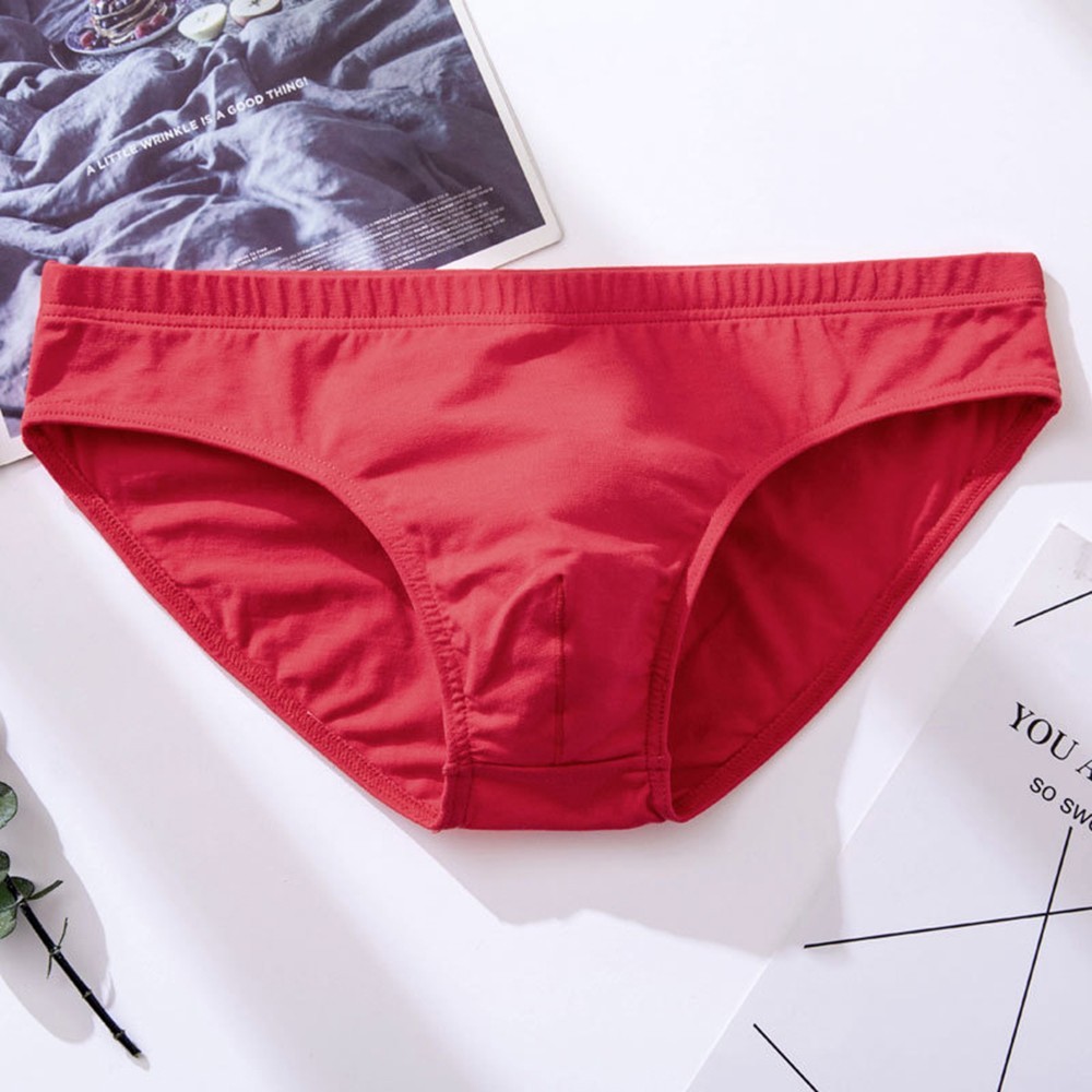 Multi size Men’s Low rise Underwear Cotton U convex Briefs Sexy and Comfortable
