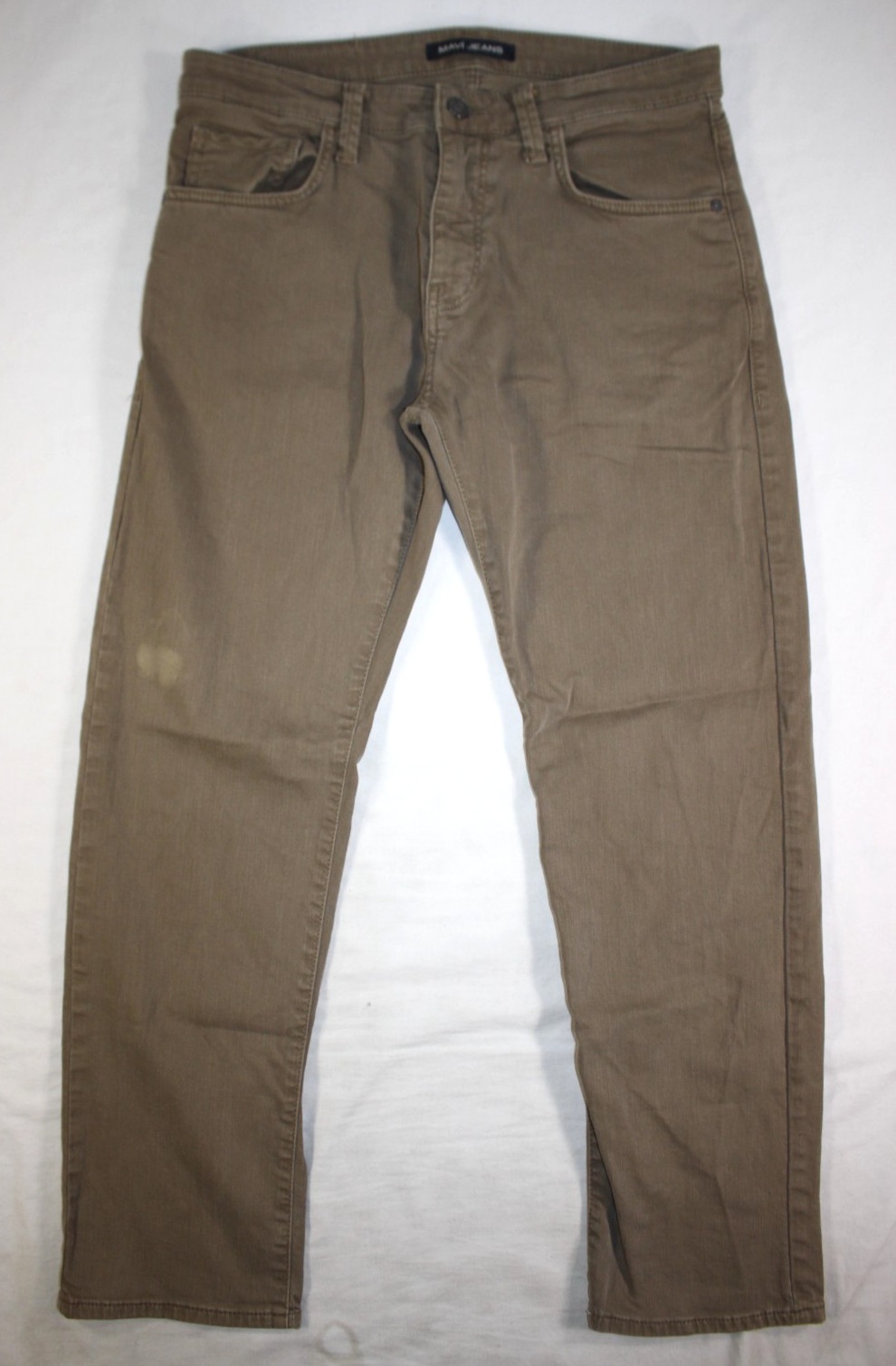 Mavi Jeans Men’s 33×30 Zach Straight Leg Cotton Stretch Coffee Brown
