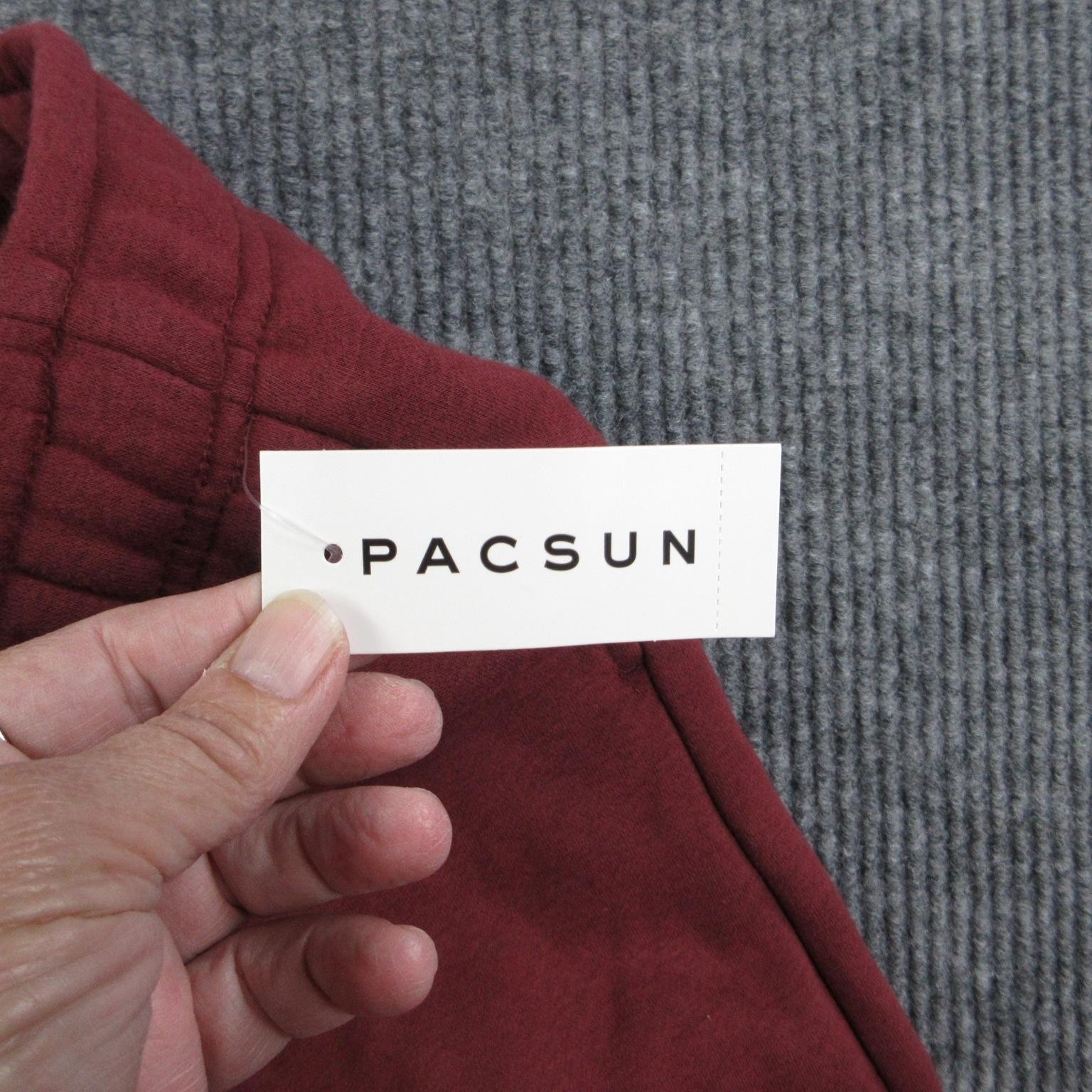 Pacsun Pants Womens S Red Flared Fleece Sweatpants Elastic Waist 28×31* NWT