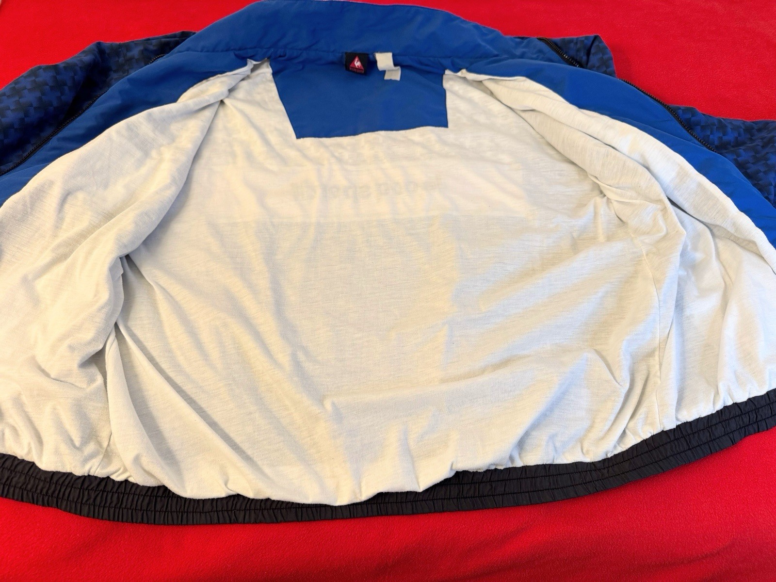 Vintage 90s Le Coq Sportif Windbreaker Lined Jacket Adult XL