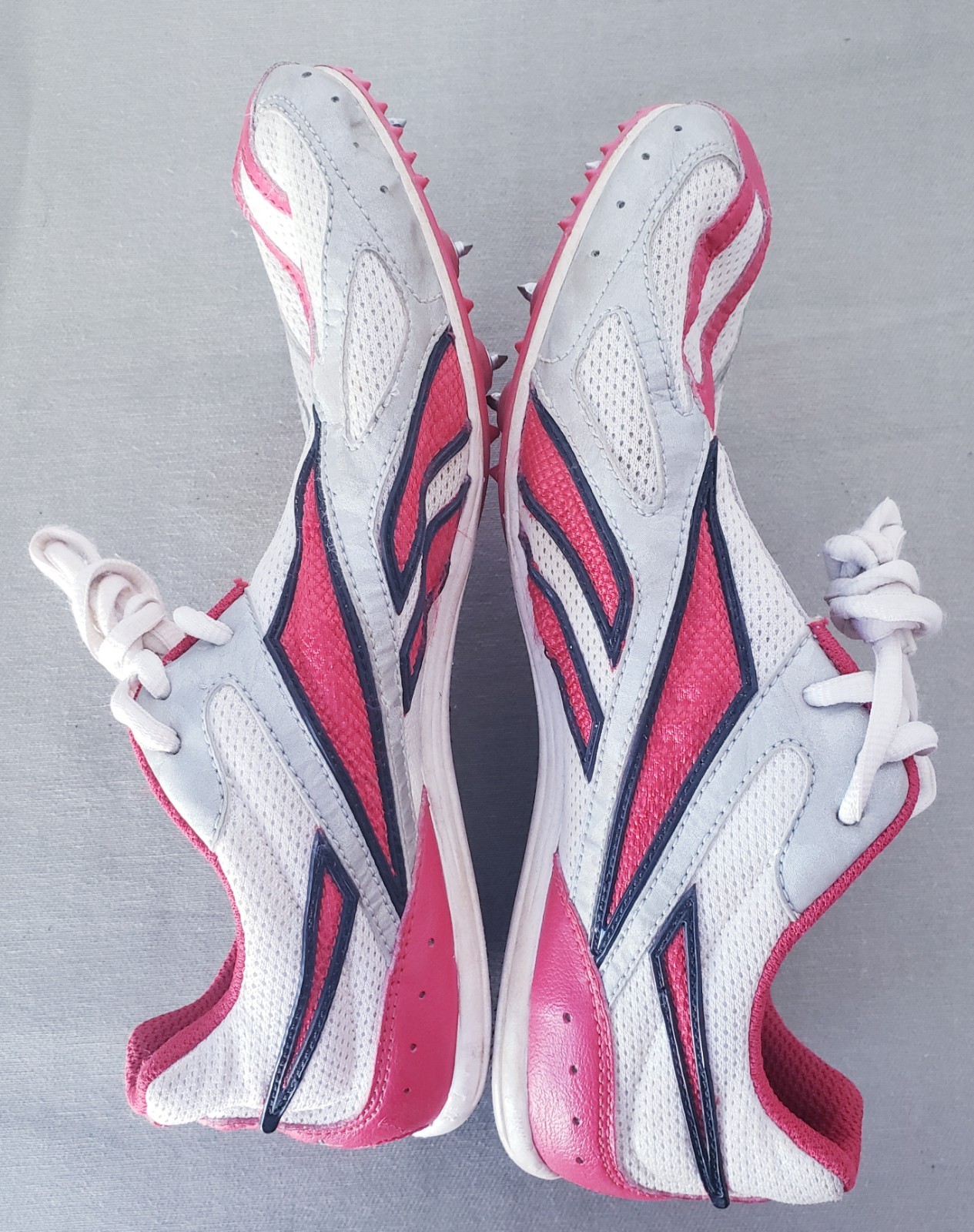 VTG REEBOK Track Field Athletic Shoes Sprinting Spikes Sz.7 RA 706 FLU 30-173872