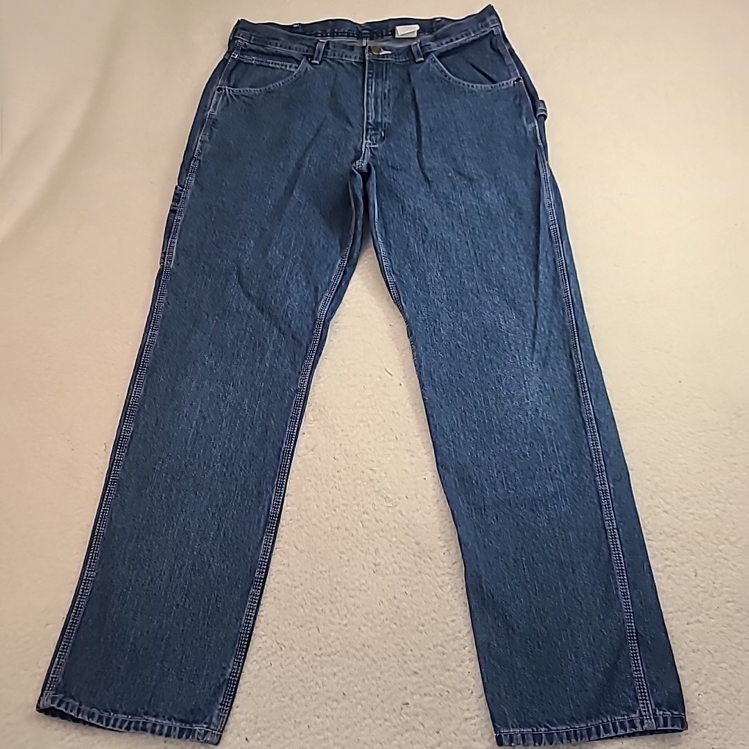 Key Carpenter Jeans Workwear Hammer Loop Rugged Blue Men’s 36×34 Gorpcore