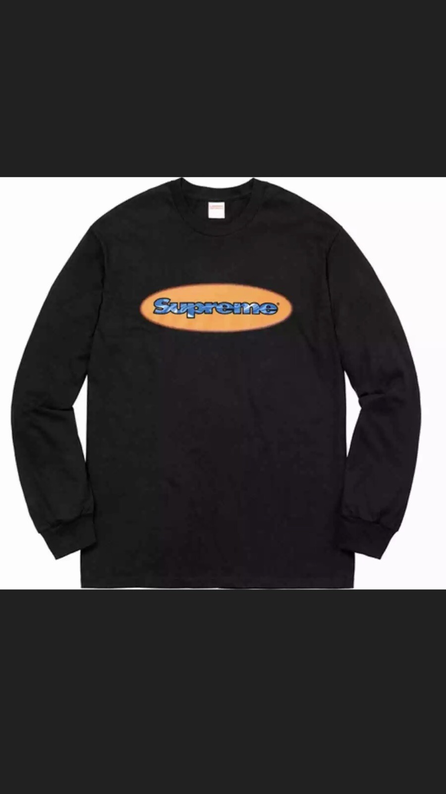 Supreme Ripple L/S Tee Sz Large Brand New