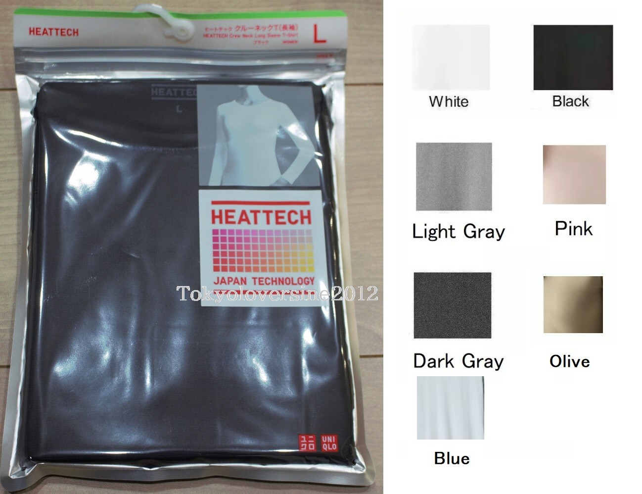 UNIQLO Women Heattech Long Sleeve Crew Neck T shirt XS- 3XL from Japan