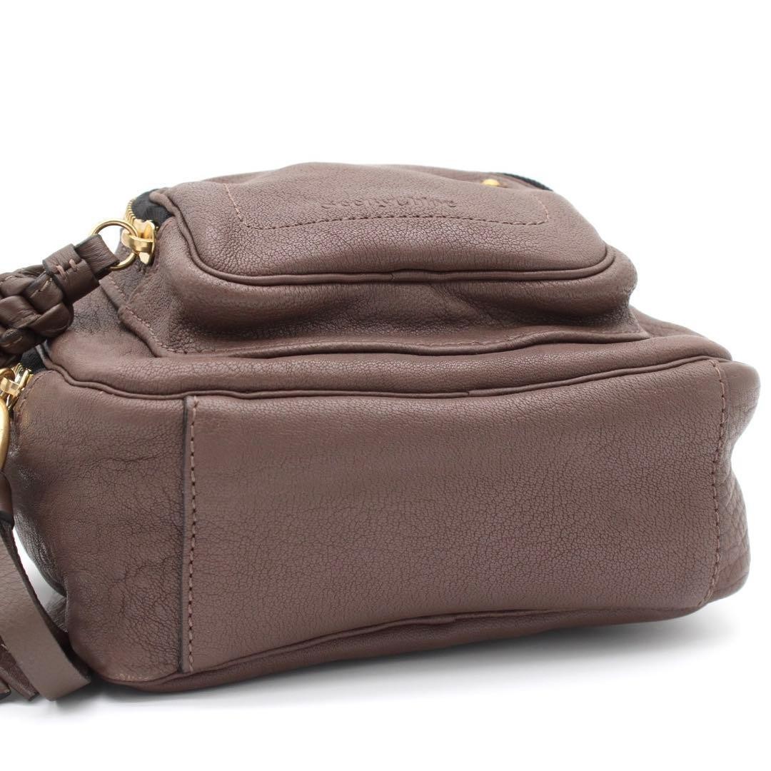 See By Chloe Patti Shoulder Bag Crossbody Leather Brown Japan 0610782