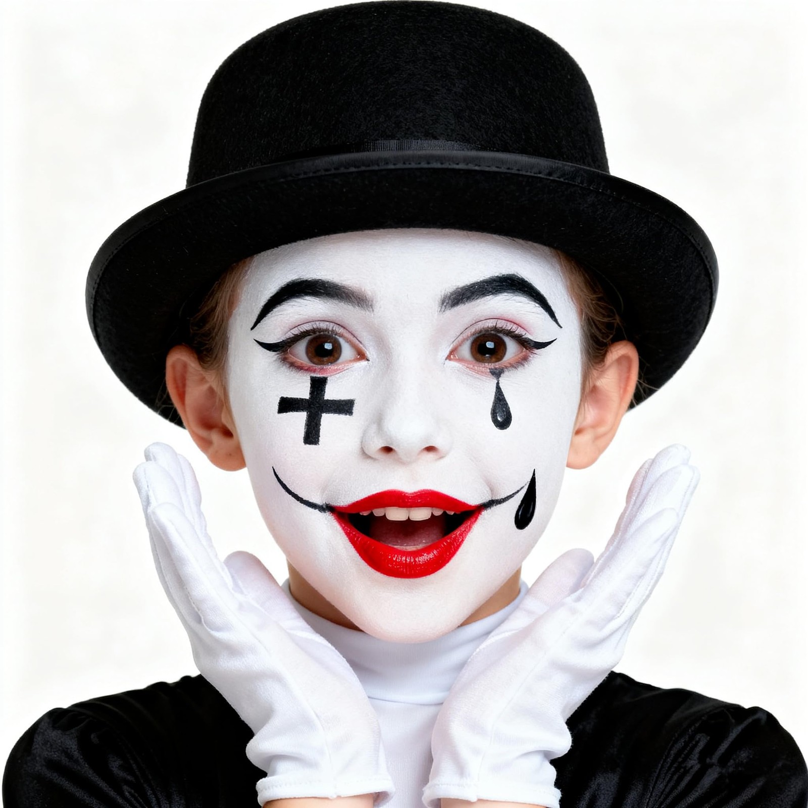 Go Ho 1.06 Ounce (Pack of 1), White Face Paint Stick Full-coverage