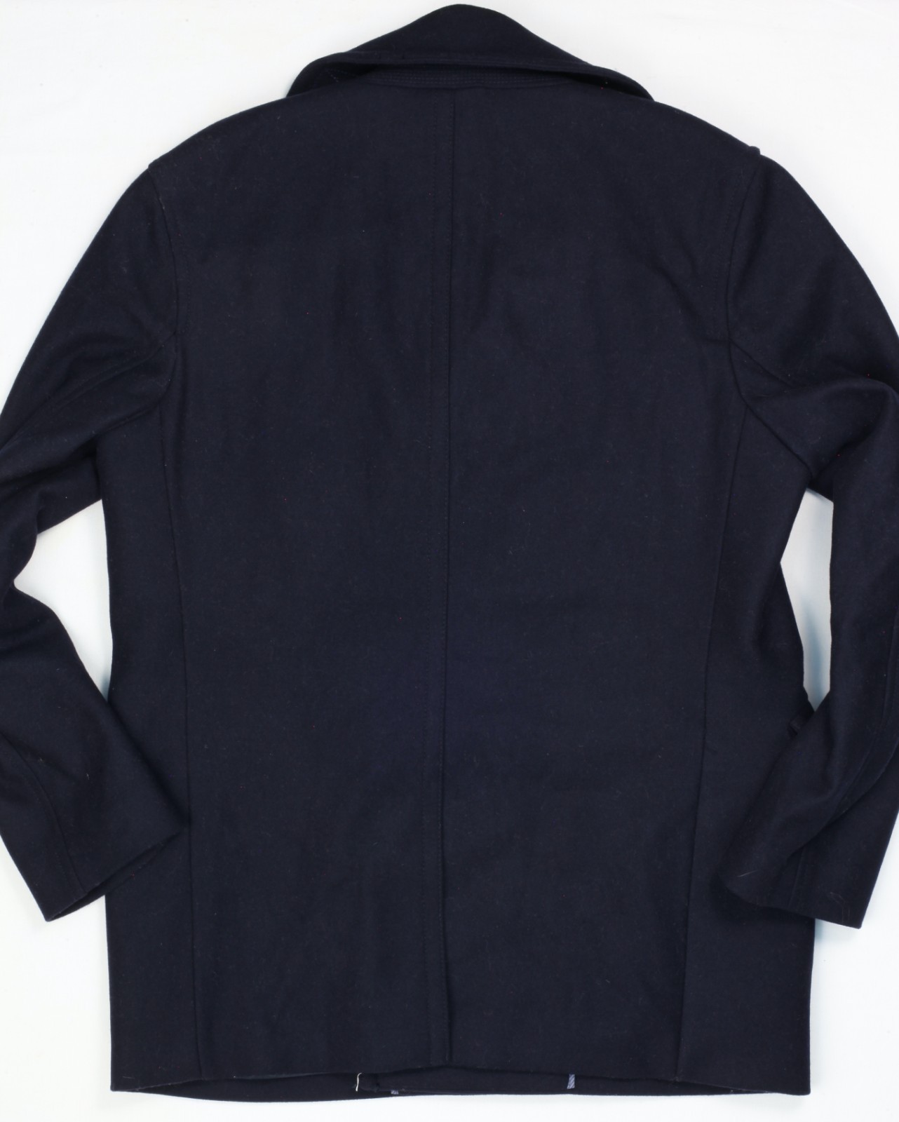 Banana Republic Pea Coat Mario Bellucci M Italian Fabric Wool Quilted Lining