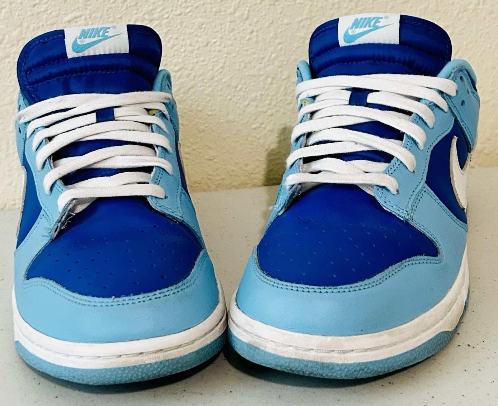 Nike Dunk Leather Low Top LaceUp Sneakers Blue/White US Men’s Size 10 DM0121-400