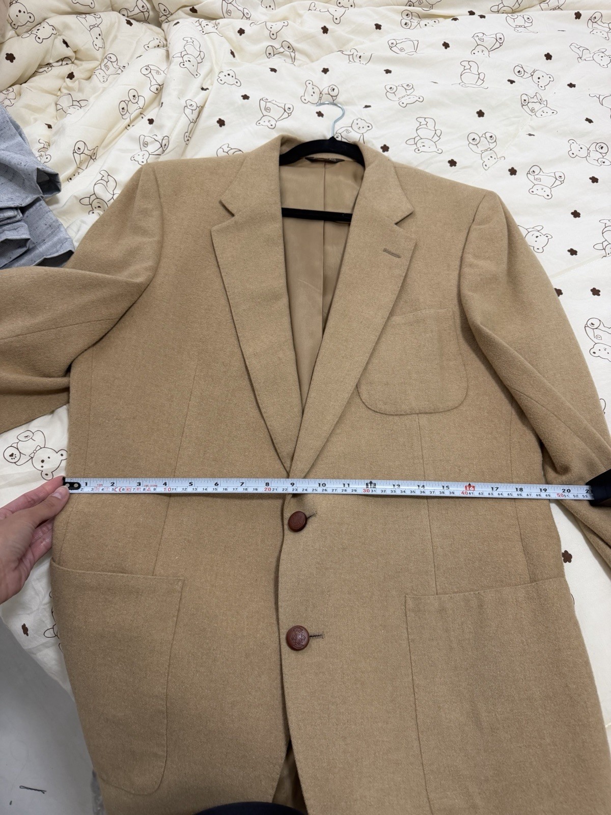 Vintage Camel Hair Blazer 100% Camel Hair Tailored Jacket Classic Luxury Beige