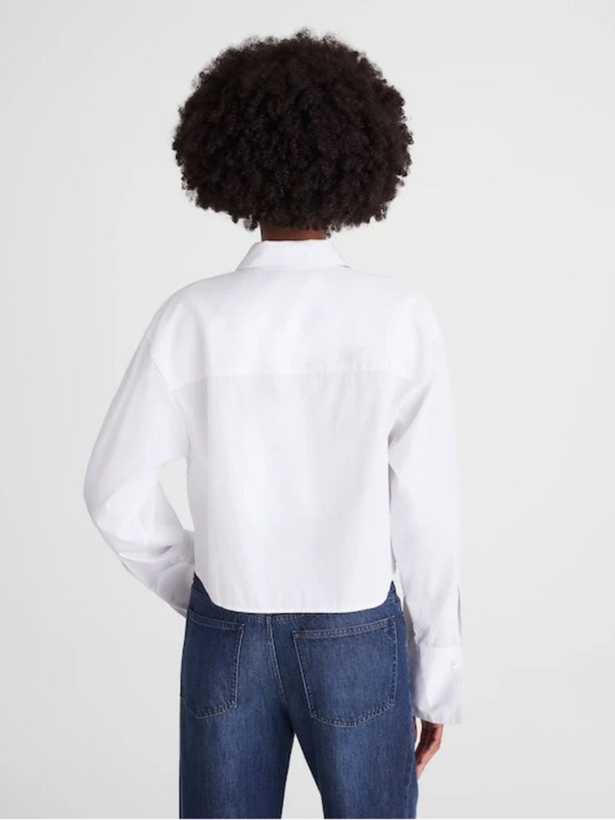 Madewell women’s Straight-Hem Tuxedo Shirt long sleeve white Size L NWT