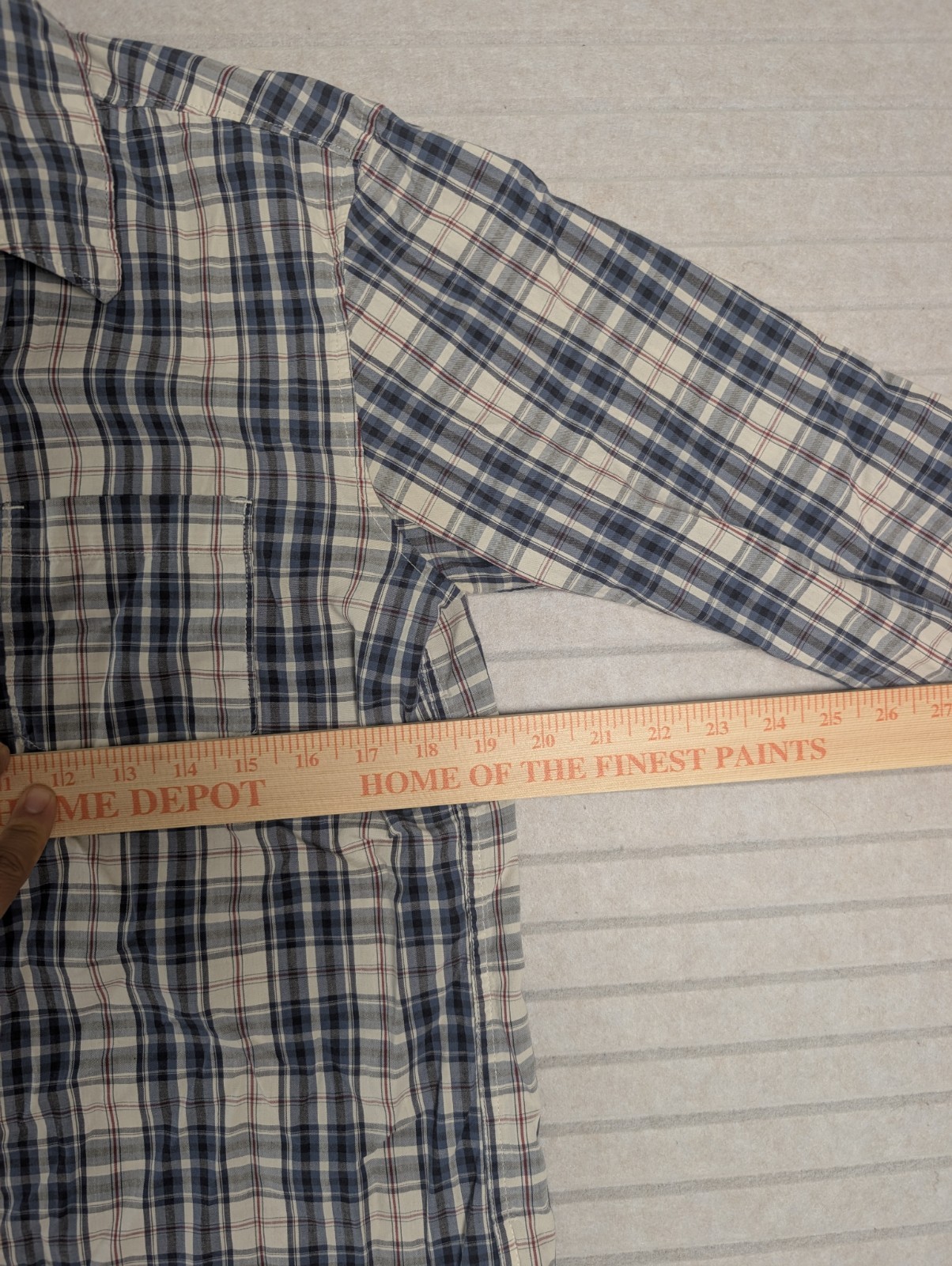 Levi Strauss Jeans Mens Small Plaid Pearl Snap Shirt Long Sleeve