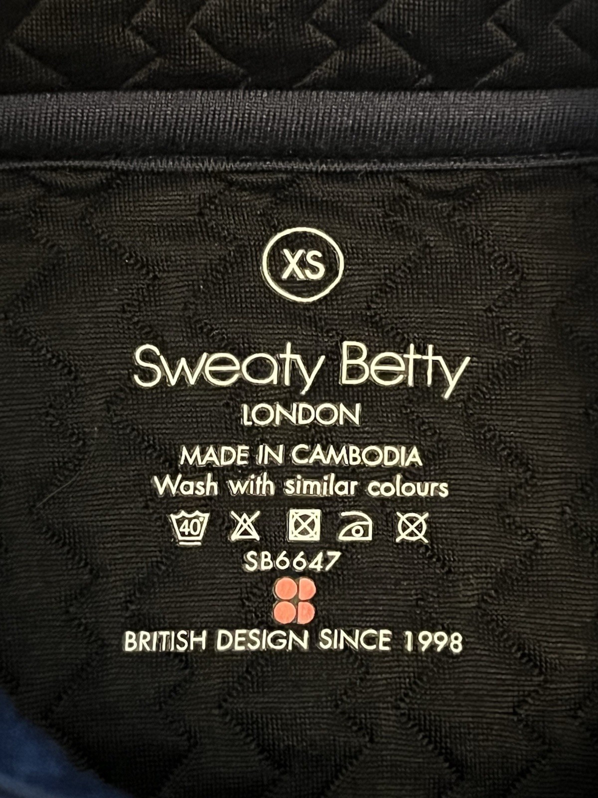 Sweaty Betty Ladies 1/4 Zip Pullover-Size XS-100% Polyamide