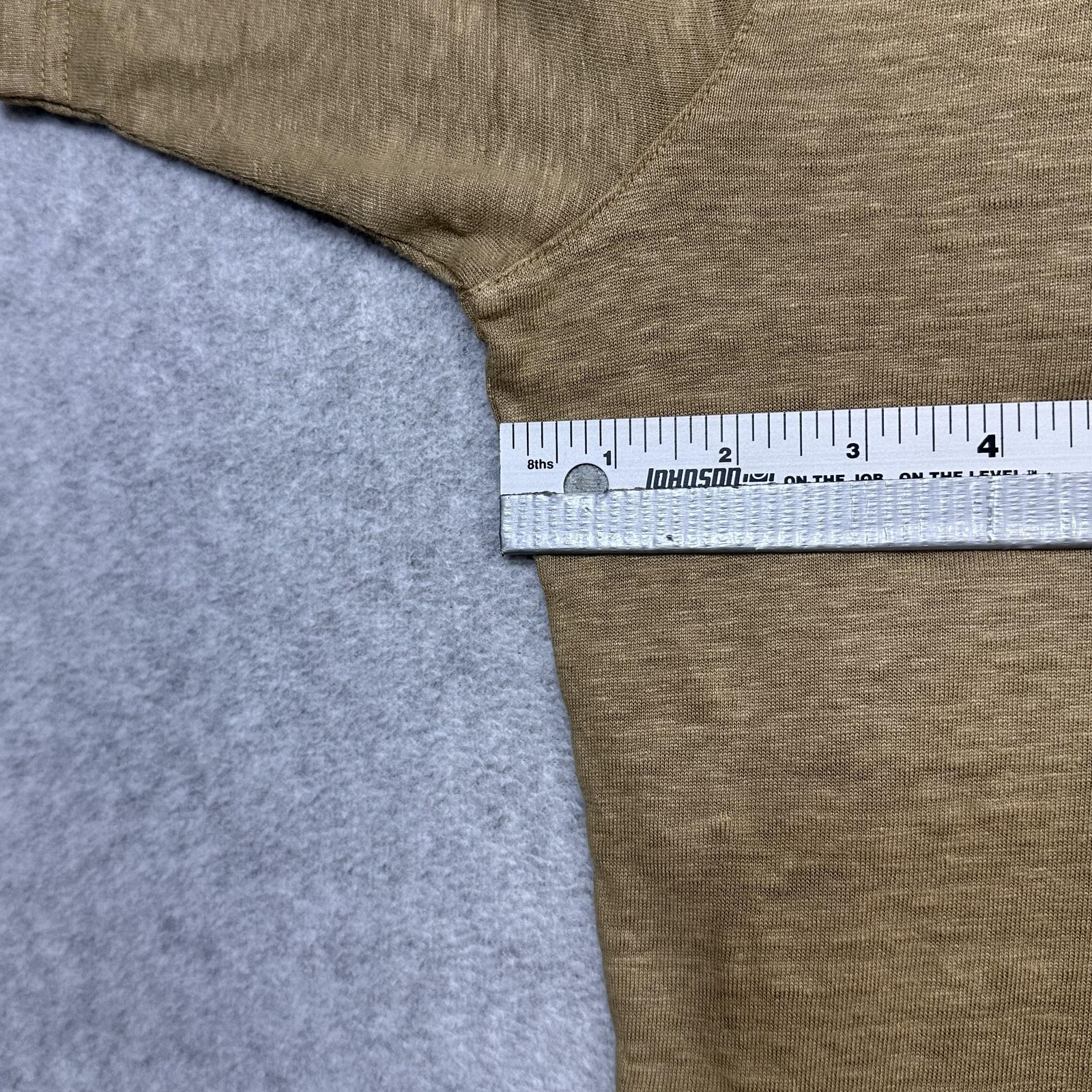 Peter Millar Greystone Polo Shirt Mens Large Beige Linen Crown Crafted Summer