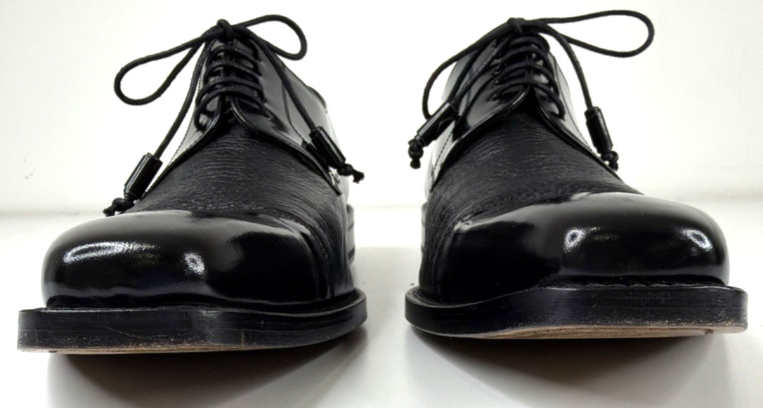 Mezlan Soka Lace-Up Oxford Black Leather Dress Shoes Cap Toe Men’s US M 13