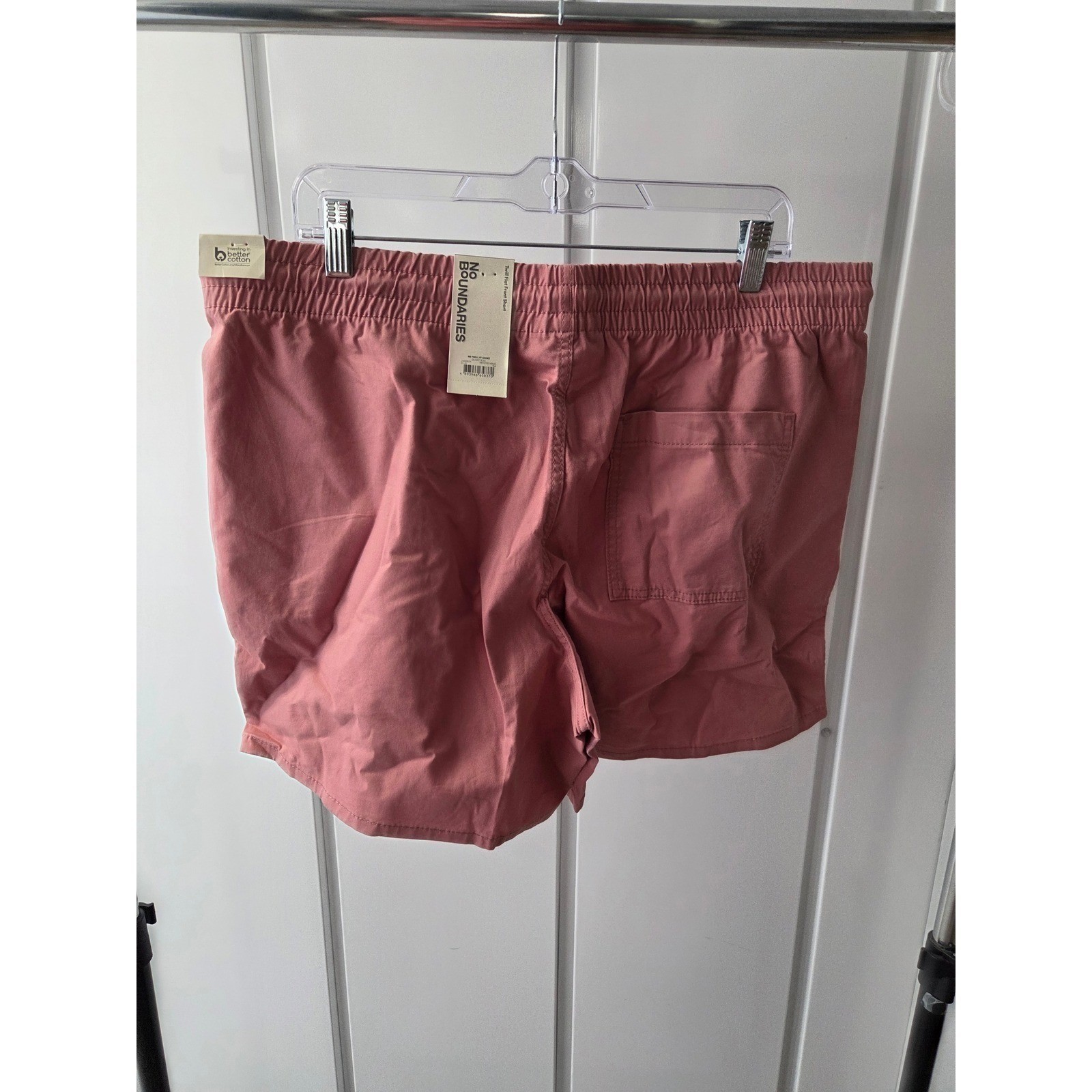 No Boundaries Mens Twill Flat Front Shorts Quaint Rose Pink Size 2XL 44-46 NWT
