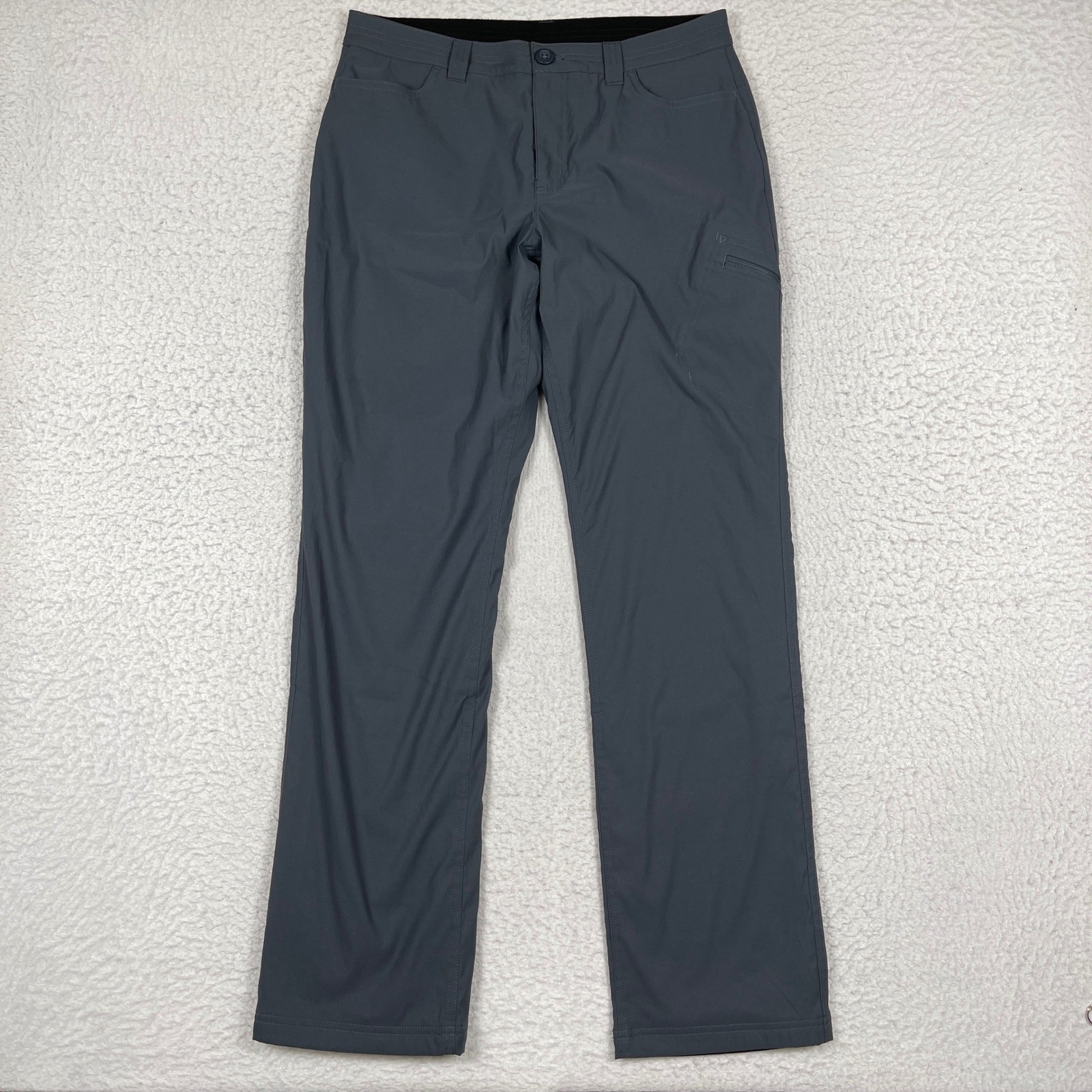 Eddie Bauer Fleece Lined Pants Womens 10 Gray Water Repellent Stretch Outdoor