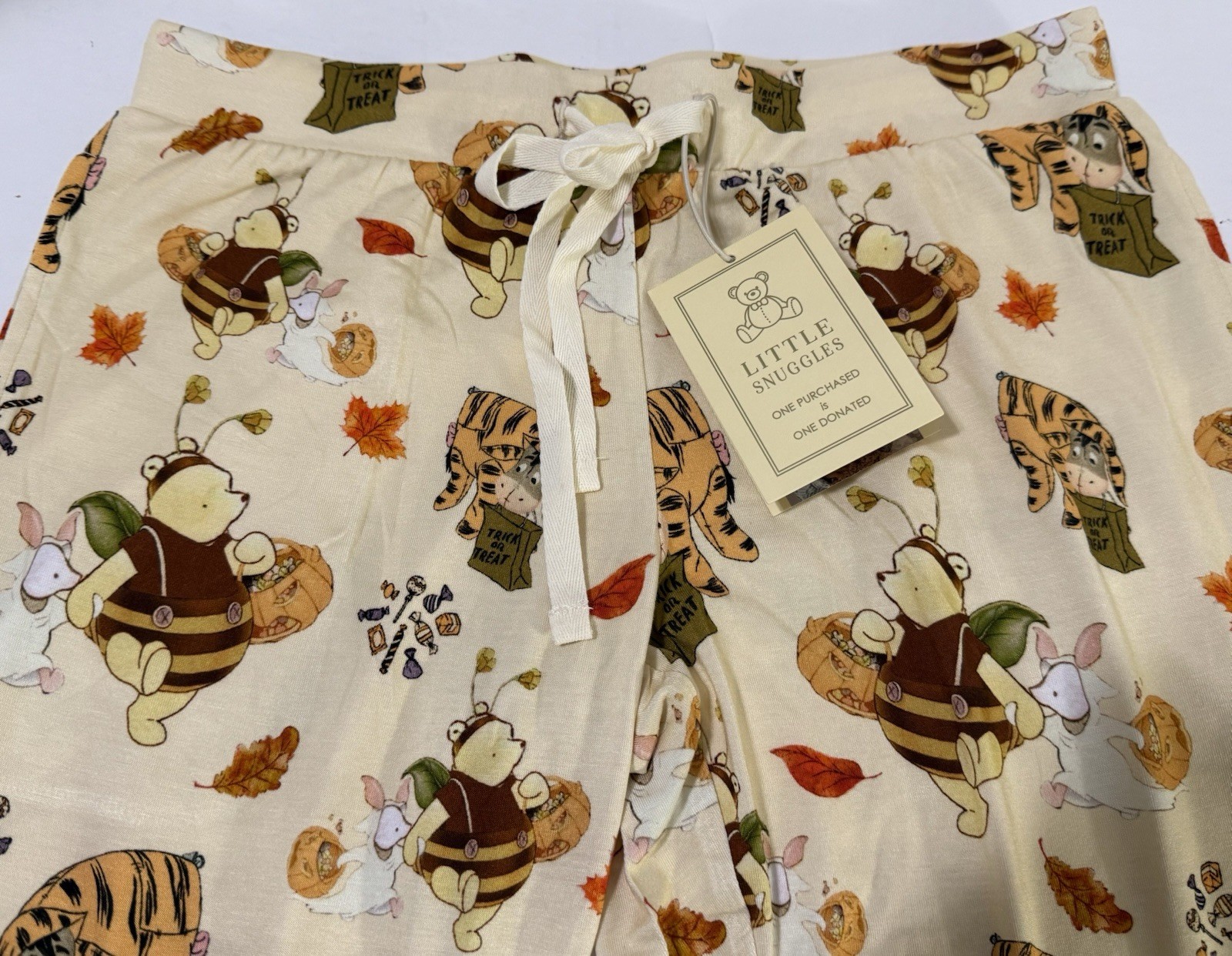 LITTLE SNUGGLES X CHARLIE’S PROJECT BAMBOO FABRIC POOH PAJAMA PANTS: SMALL