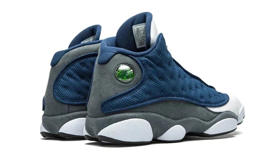 Men – Jordan 13 “Flint” Retro Navy White Gray 414571-404 Size US 7-12