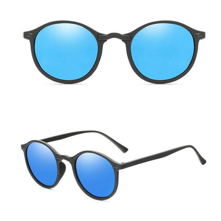 Round Polarized Lightweight Sunglasses For Men Women Retro Driving Glasses UV400
