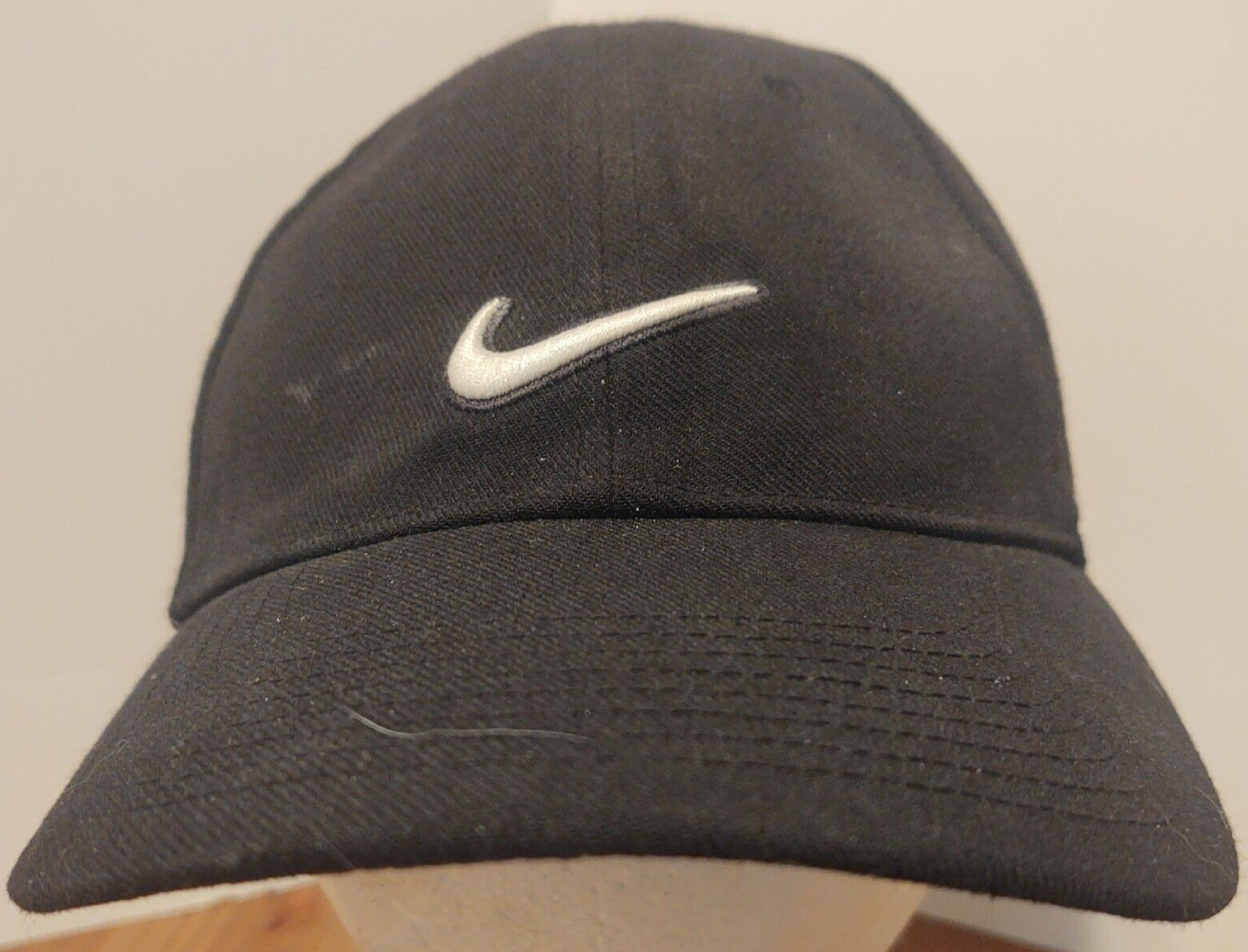 Nike Swoosh Logo Dri Fit Legacy91 Black Hat Strapback Adjustable